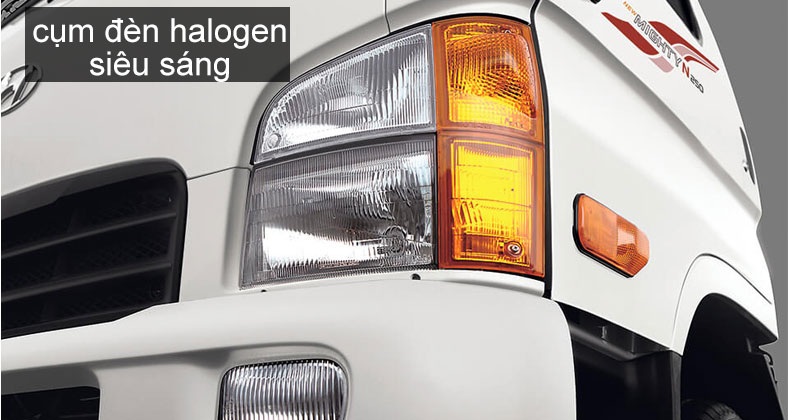 Cụm đèn pha halogen trên xe tải Hyundai N250SL 2t5
