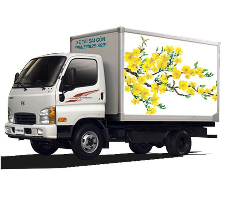 Xe tải thùng kín vách composite 2t5 Hyundai N250SL